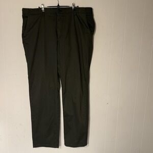 NWT Lee Pants Mens 42x34 Green Extreme Comfort Straight Fit Stretch Chino Casual